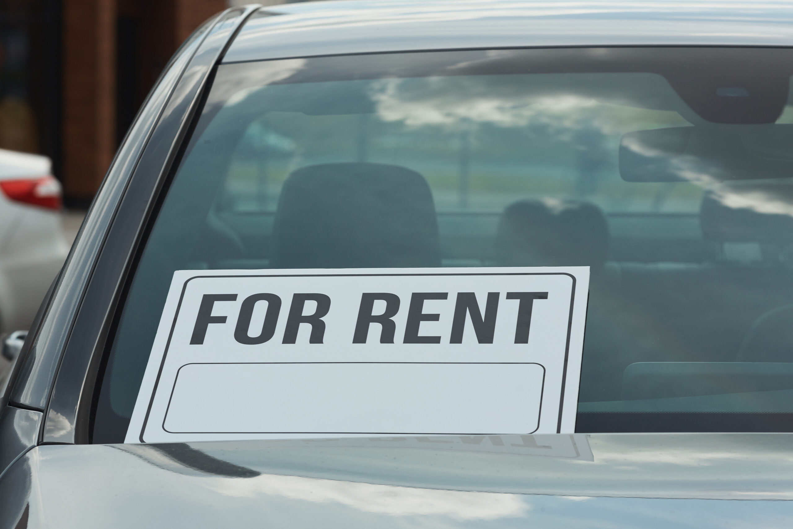 The car is for rent